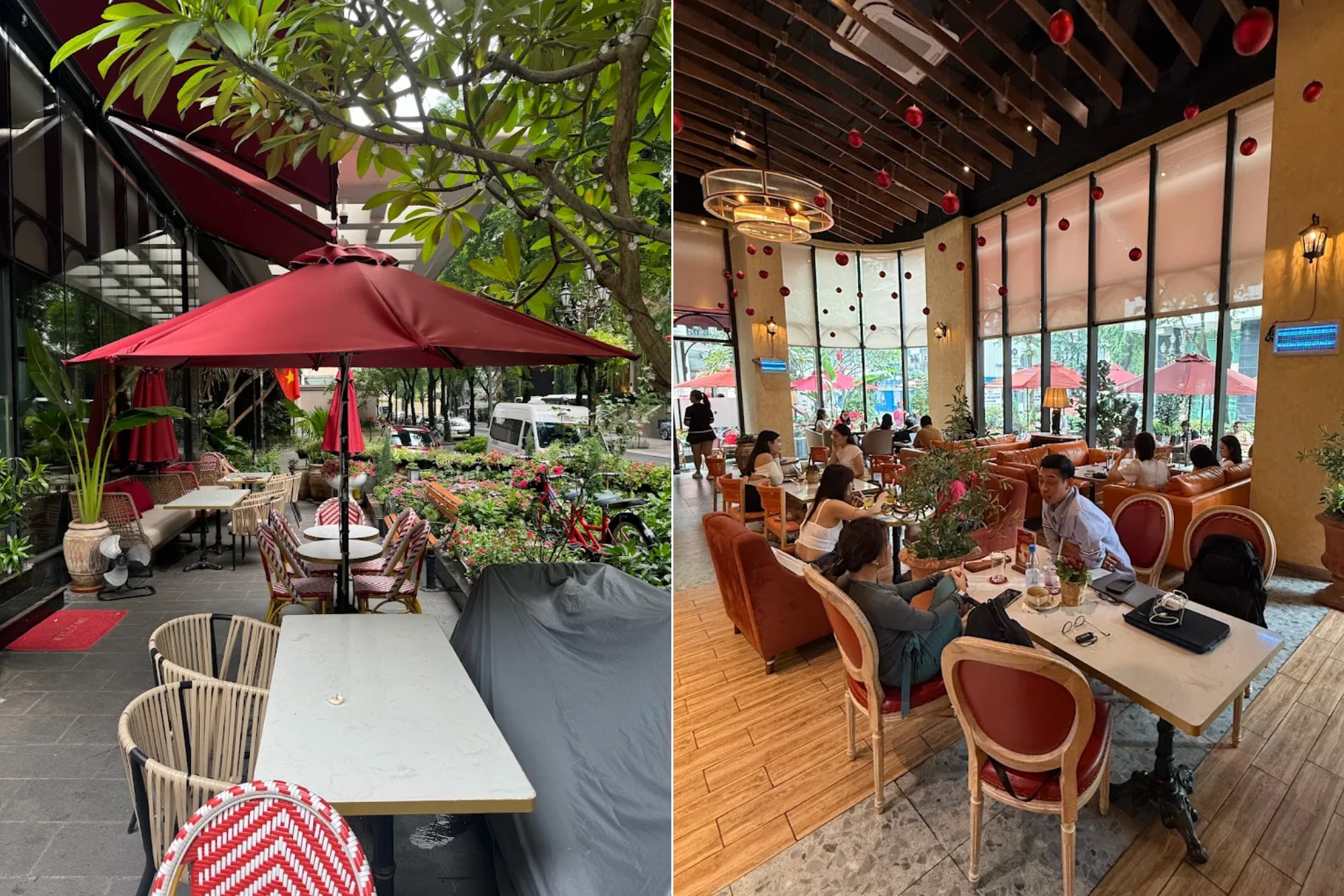 The Maison features a stylish design reminiscent of a chic French café